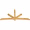 Ekena Millwork Alberta Rough Sawn Timber Gable Bracket, Western Red Cedar, 96"W x 48"H x 4"D x 4"F, 12/12 Pitch GBW096X48X0404ALB00RWR - alternate 3